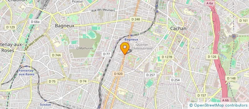 localisation de l'entreprise ATHLETIC POULET à BAGNEUX