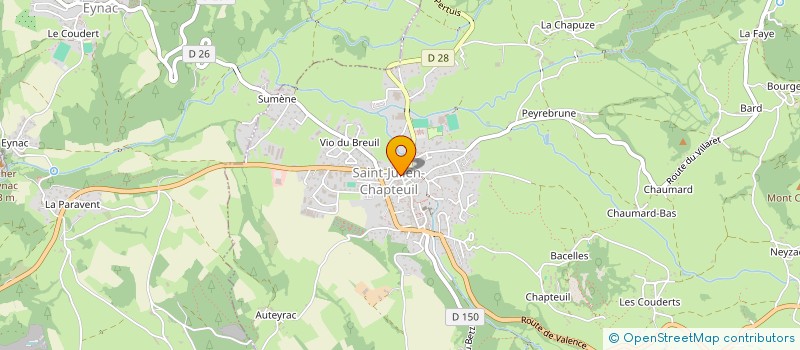localisation de l'entreprise ATHLETIC - SAINT JULIEN LANTRIAC à SAINT-JULIEN-CHAPTEUIL