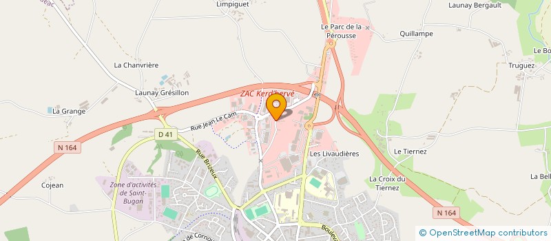 localisation de l'entreprise ATHLETICA à LOUDEAC