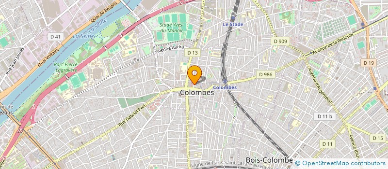localisation de l'entreprise ATHLETICA : COACHING ET FORMATION à COLOMBES