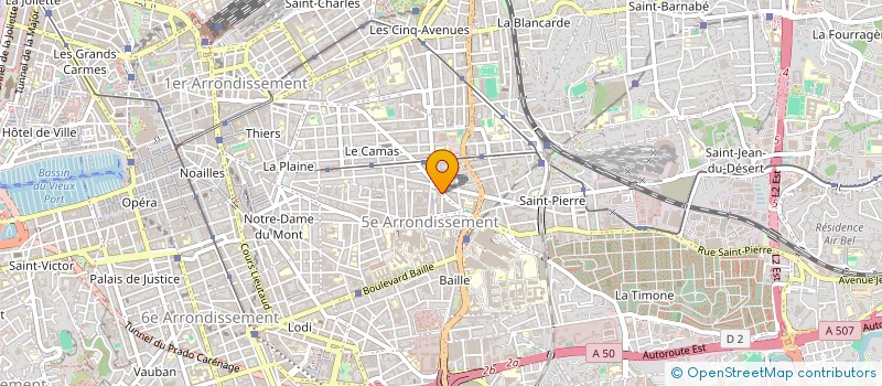 localisation de l'entreprise ATHLETICS CLUB à MARSEILLE