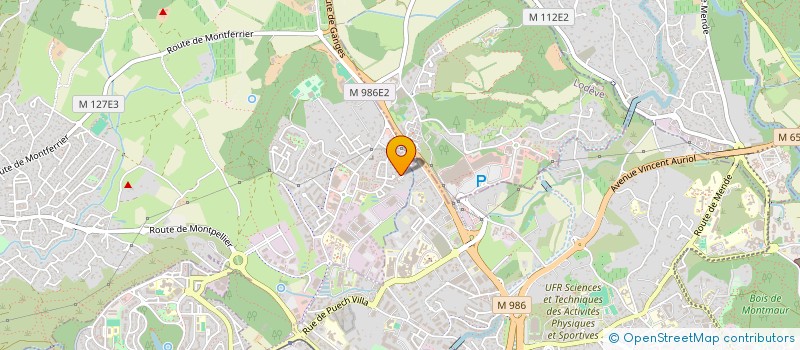 localisation de l'entreprise ATHLETICS PARTNER à GRABELS
