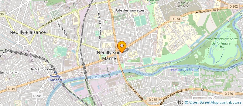 localisation de l'entreprise ATHLETIQUE BUDO CLUB NEUILLY SUR MARNE à NEUILLY-SUR-MARNE