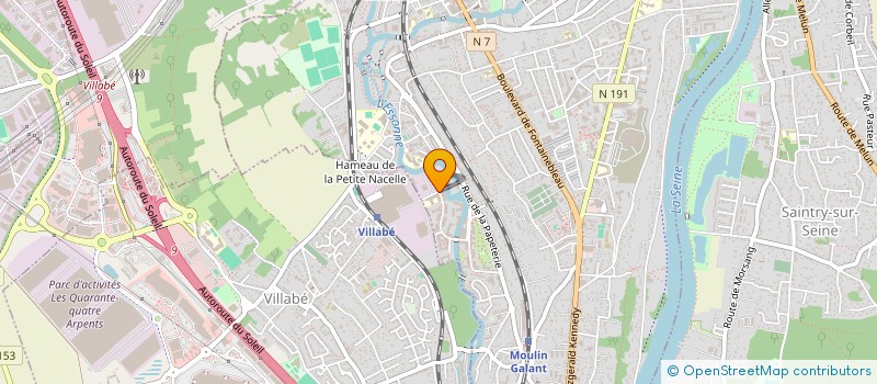 localisation de l'entreprise ATHLETIQUE CLUB  CORBEIL-ESSONNES