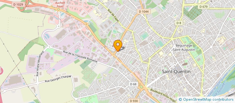 localisation de l'entreprise ATHLETIQUE CLUB D HARLY à SAINT-QUENTIN