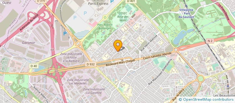 localisation de l'entreprise ATHLETIQUE CLUB FLAMBOYANT à AULNAY-SOUS-BOIS