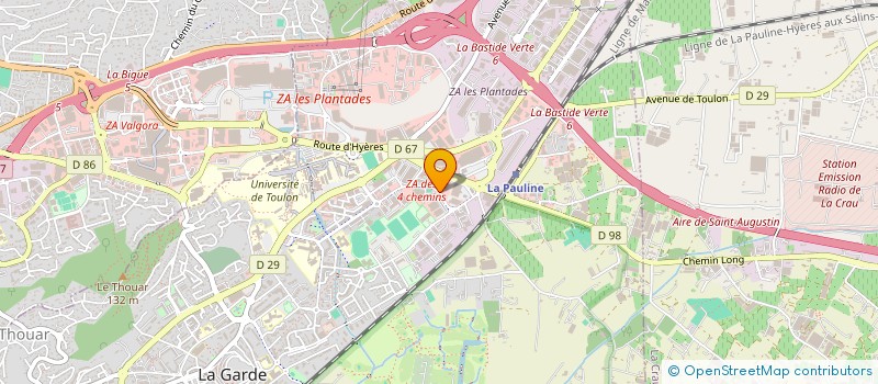 localisation de l'entreprise ATHLETIQUE CLUB GARDEEN à LA GARDE