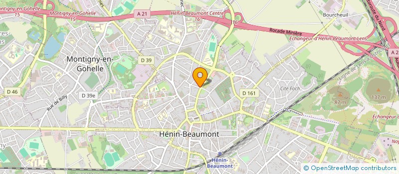 localisation de l'entreprise ATHLETIQUE SQUAD HENINOISE à HENIN-BEAUMONT