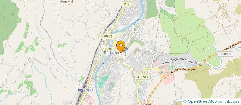 localisation de l'entreprise ATHLETISME CLUB BEDARIEUX HAUTS CANTONS à BEDARIEUX