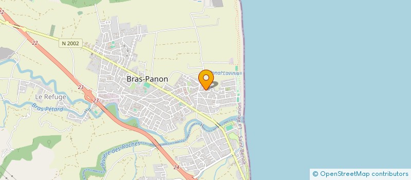 localisation de l'entreprise ATHLETISME CLUB PANONNAIS  BRAS-PANON