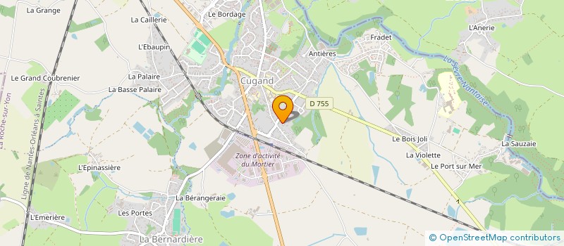 localisation de l'entreprise ATHLETISME MINGOT ASSOCIATION  CUGAND