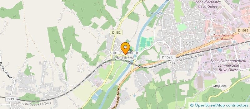 localisation de l'entreprise ATHLETISME SAINT PANTALEON  SAINT-PANTALEON-DE-LARCHE