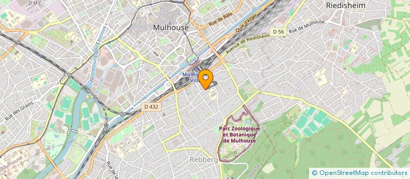 localisation de l'entreprise ATHLONIS  MULHOUSE