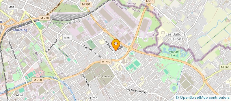 localisation de l'entreprise ATHMANE CHAYANI IMMOBILIER  WATTRELOS