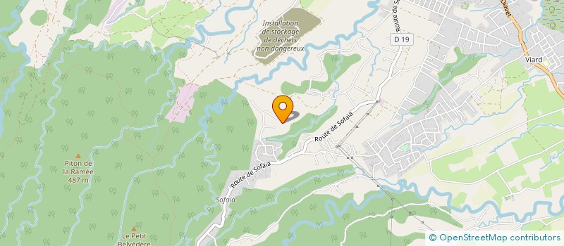 localisation de l'entreprise ATHMO B.E.T.  SAINTE-ROSE