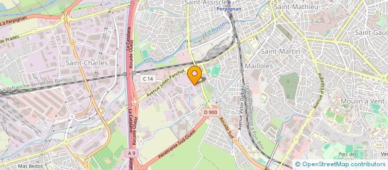 localisation de l'entreprise ATHMO FINANCES  PERPIGNAN