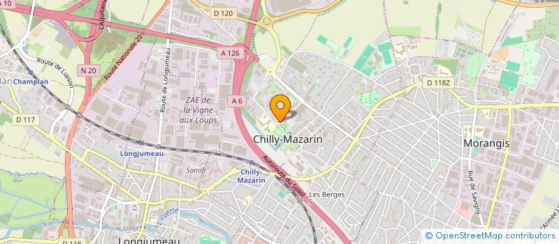 localisation de l'entreprise ATHMOS IT  CHILLY-MAZARIN