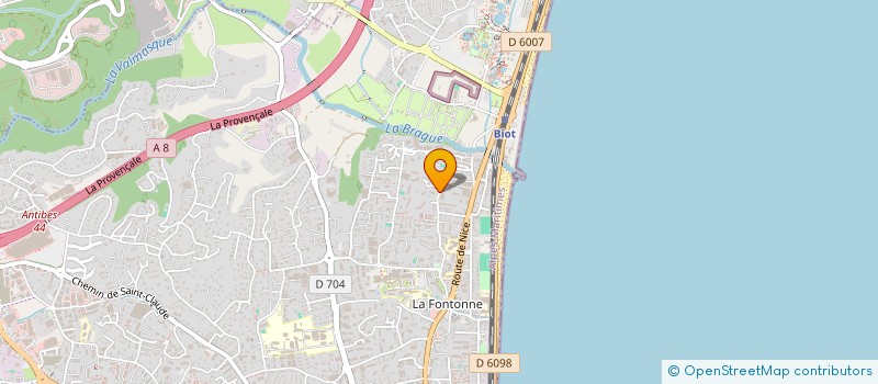 localisation de l'entreprise ATHOME SERVICE à ANTIBES