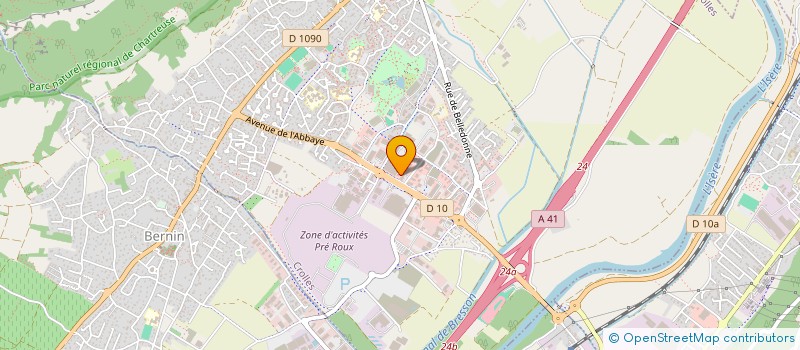 localisation de l'entreprise ATHOMIC  CROLLES