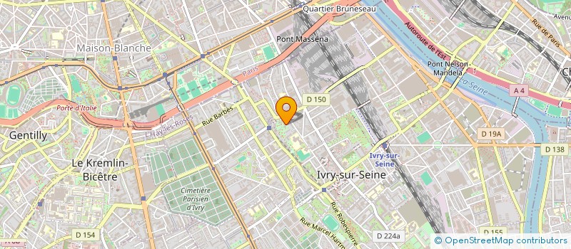 localisation de l'entreprise ATHOMSYS à IVRY-SUR-SEINE