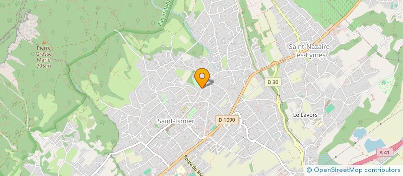 localisation de l'entreprise ATHON PRIMEURS à SAINT-ISMIER