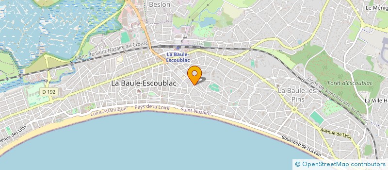 localisation de l'entreprise ATHOS  LA BAULE-ESCOUBLAC