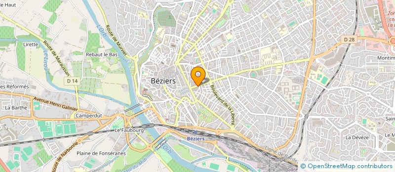 localisation de l'entreprise ATHOS à BEZIERS