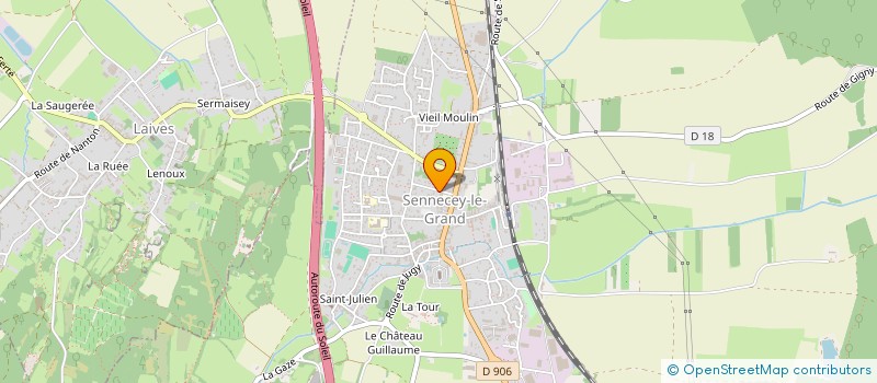 localisation de l'entreprise ATHOS  SENNECEY-LE-GRAND