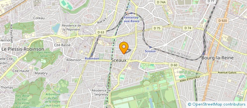 localisation de l'entreprise ATHOS à SCEAUX