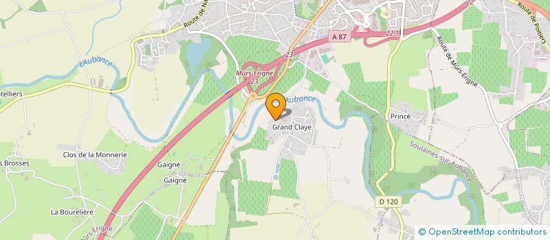 localisation de l'entreprise ATHOS  MURS-ERIGNE