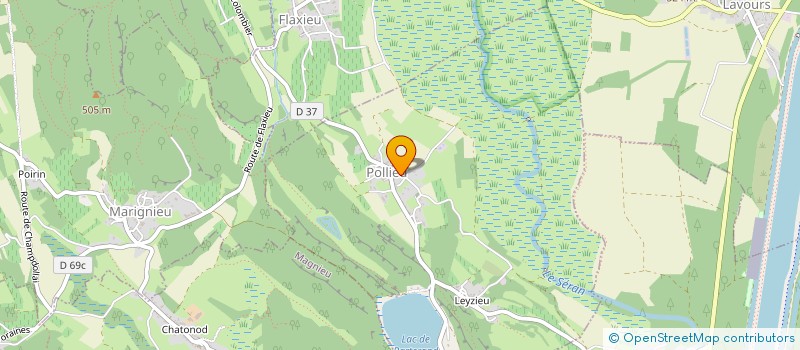 localisation de l'entreprise ATHOS  POLLIEU