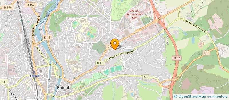 localisation de l'entreprise ATHOS  EPINAL