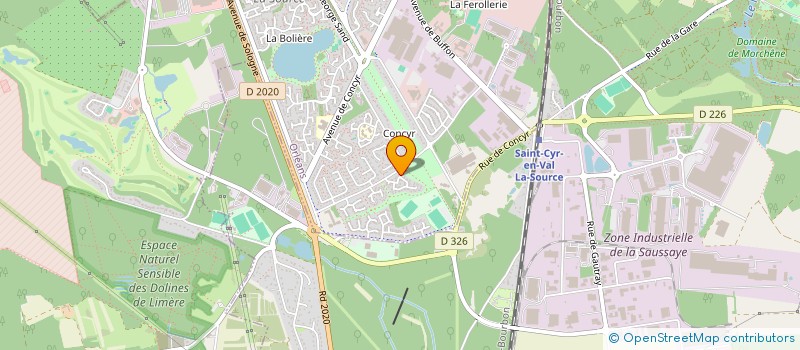 localisation de l'entreprise ATHOS à ORLEANS