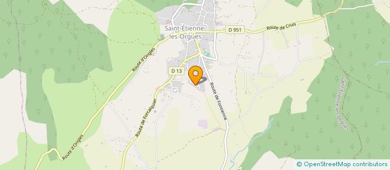 localisation de l'entreprise ATHOS ENERGIES  SAINT-ETIENNE-LES-ORGUES