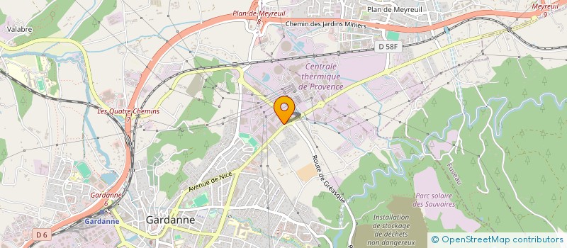 localisation de l'entreprise ATHOS ORTHOPEDIE à GARDANNE