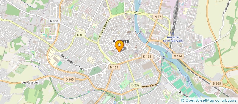 localisation de l'entreprise ATHOS SA à AUXERRE