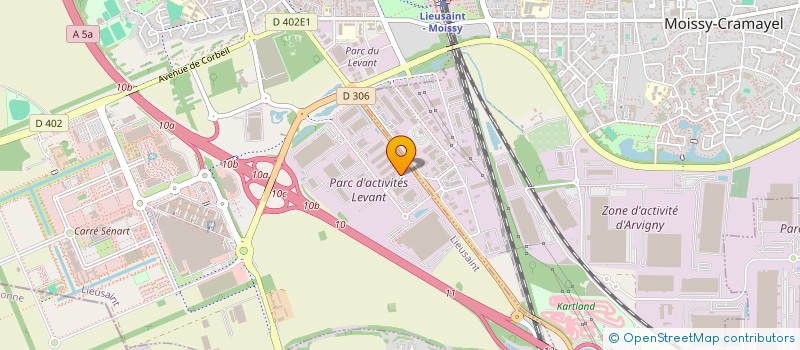 localisation de l'entreprise ATHP à LIEUSAINT