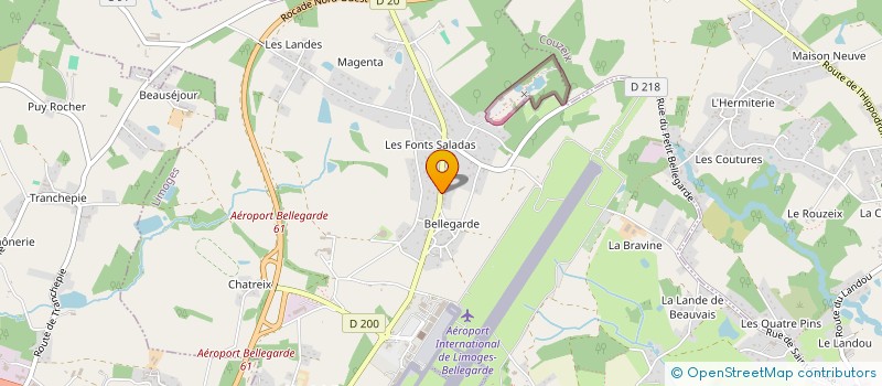 localisation de l'entreprise ATI à LIMOGES