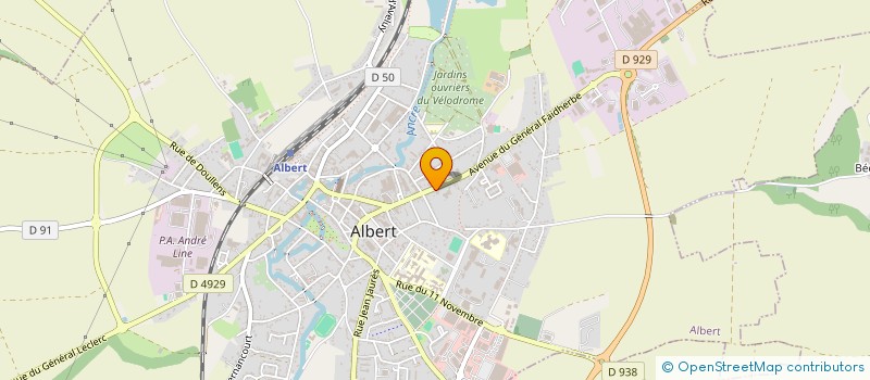 localisation de l'entreprise ATI  ALBERT