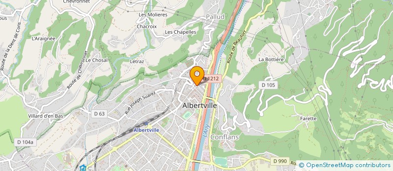 localisation de l'entreprise ATI à ALBERTVILLE