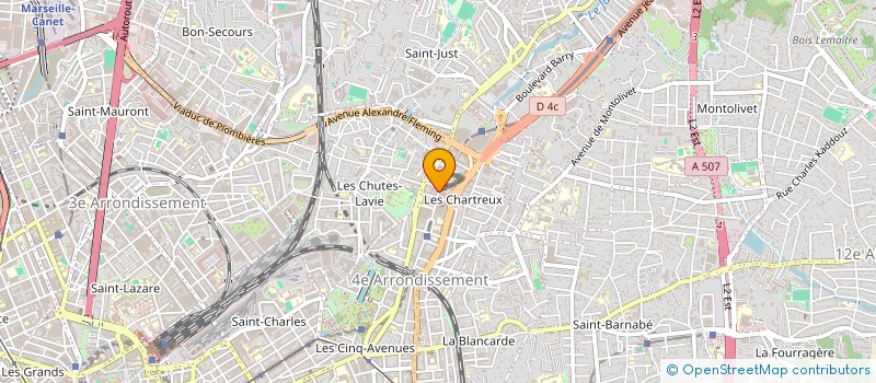 localisation de l'entreprise ATI-BAT à MARSEILLE