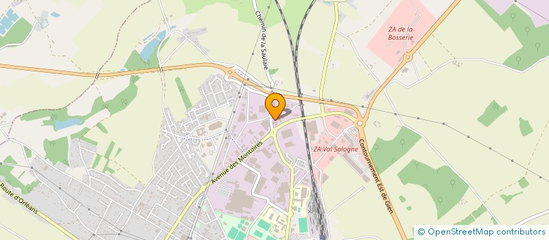 localisation de l'entreprise ATI ENVIRONNEMENT à GIEN