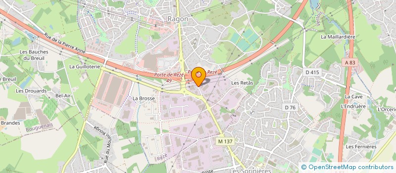 localisation de l'entreprise ATI NEGOCE  REZE