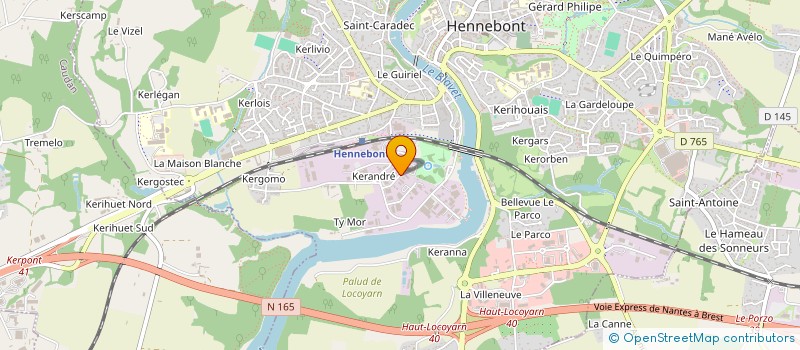 localisation de l'entreprise ATI-OUEST à HENNEBONT