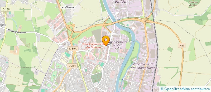 localisation de l'entreprise ATI SERVICES à AUXERRE