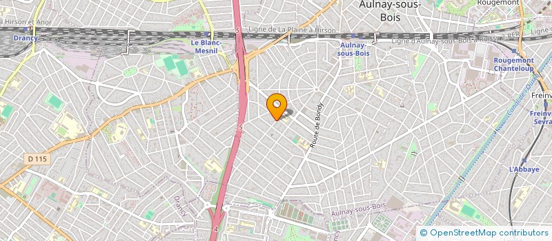 localisation de l'entreprise ATI-ZINA à AULNAY-SOUS-BOIS