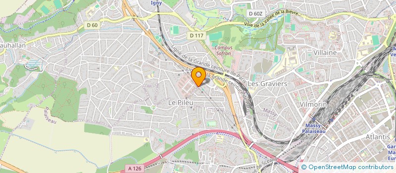 localisation de l'entreprise ATIA INGENIERIE & TRAVAUX à MASSY