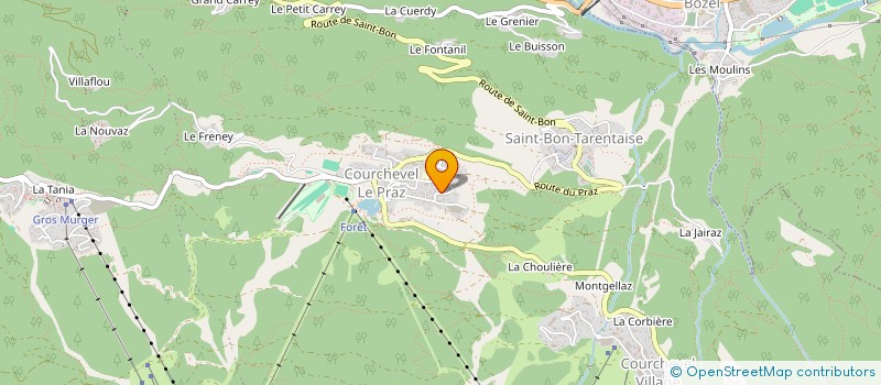 localisation de l'entreprise ATIBA à COURCHEVEL
