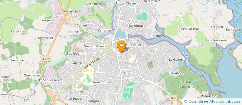 localisation de l'entreprise ATIC à PONT-L'ABBE