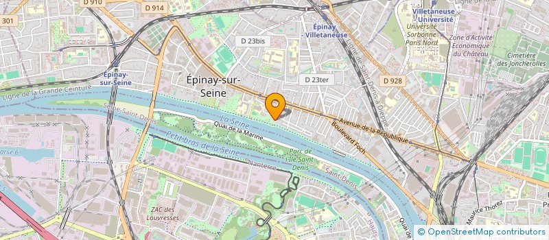 localisation de l'entreprise ATIC FRANCE à EPINAY-SUR-SEINE